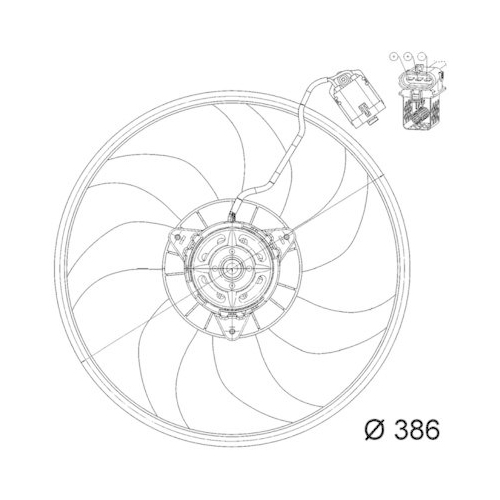MAHLE L&uuml;fter, Motork&uuml;hlung BEHR *** PREMIUM LINE *** CFF 160 000P