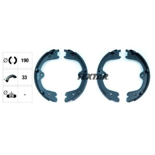 TEXTAR Bremsbackensatz, Feststellbremse 91073100