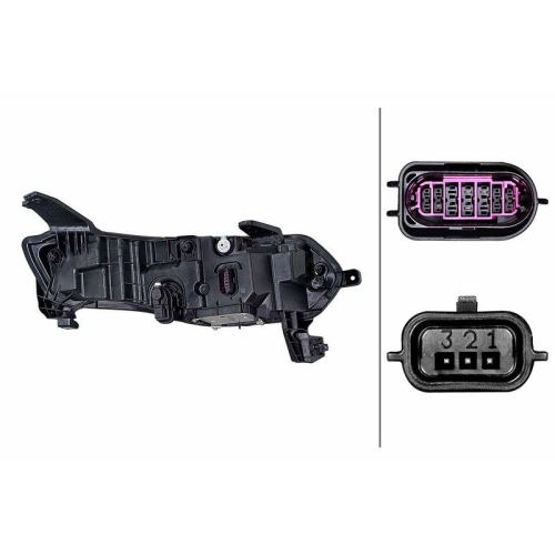 HELLA Hauptscheinwerfer 1LX 015 142-831