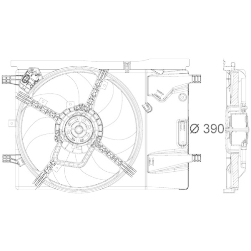 MAHLE L&uuml;fter, Motork&uuml;hlung BEHR *** PREMIUM LINE *** CFF 183 000P