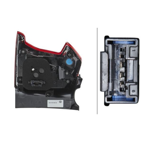 HELLA Heckleuchte 2SD 354 846-041