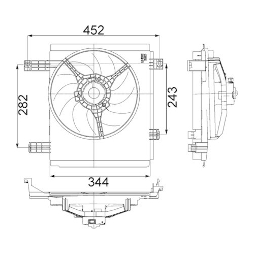 MAHLE L&uuml;fter, Motork&uuml;hlung BEHR *** PREMIUM LINE *** CFF 213 000P