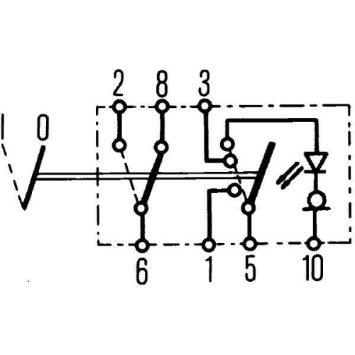 HELLA Warnblinkschalter 6HH 007 832-711