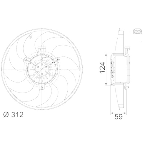 MAHLE Lüfter, Motorkühlung BEHR *** PREMIUM LINE *** CFF 214 000P
