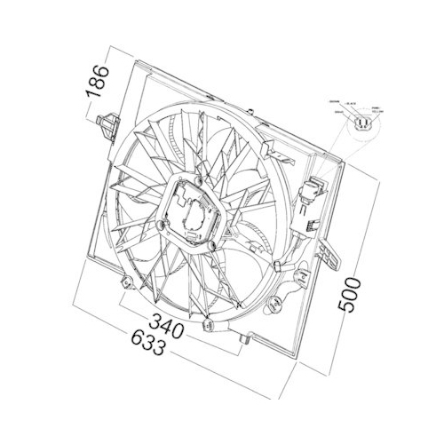 MAHLE Lüfter, Motorkühlung BEHR *** PREMIUM LINE *** CFF 215 000P