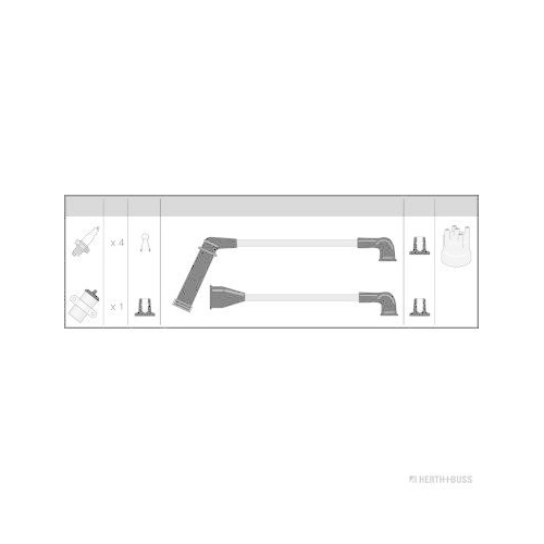 HERTH+BUSS JAKOPARTS Z&uuml;ndleitungssatz J5380507