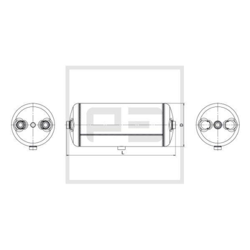PE Automotive Luftbeh&auml;lter, Druckluftanlage 026.039-80A