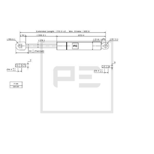 PE Automotive Gasfeder 030.343-00A