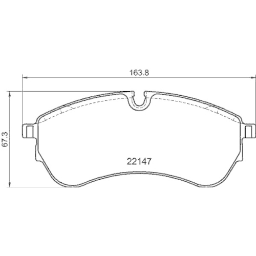 DON Bremsbelagsatz, Scheibenbremse PCP1606