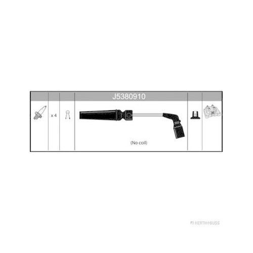 HERTH+BUSS JAKOPARTS Z&uuml;ndleitungssatz J5380910
