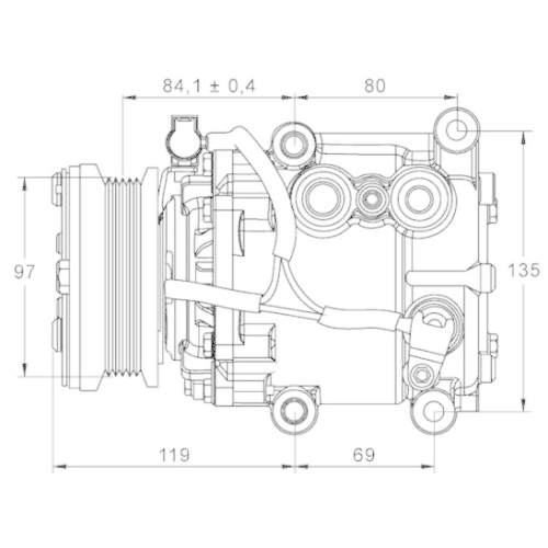 MAHLE Kompressor, Klimaanlage BEHR *** PREMIUM LINE *** ACP 106 000P