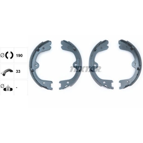 TEXTAR Bremsbackensatz, Feststellbremse 91073200