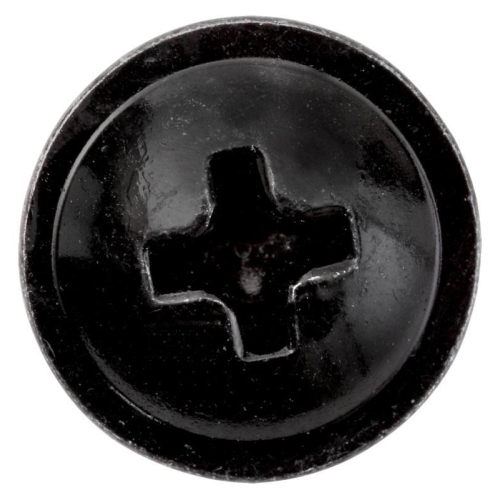 100 St&uuml;ck Bohrschrauben PH Linsenkopf mit Scheibe, schwarz verzinkt 4,2 X 13