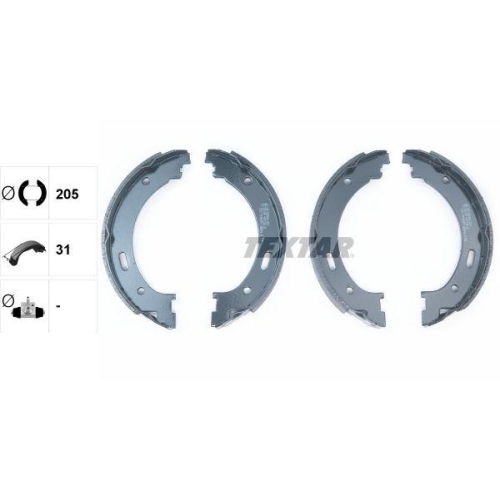 TEXTAR Bremsbackensatz, Feststellbremse 91073300