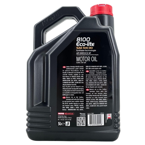 Motor&ouml;l 8100 ECO-lite 5W-30 5 Liter GM dexos1 GEN2 ILSAC GF-6a API SP-RC MOTUL