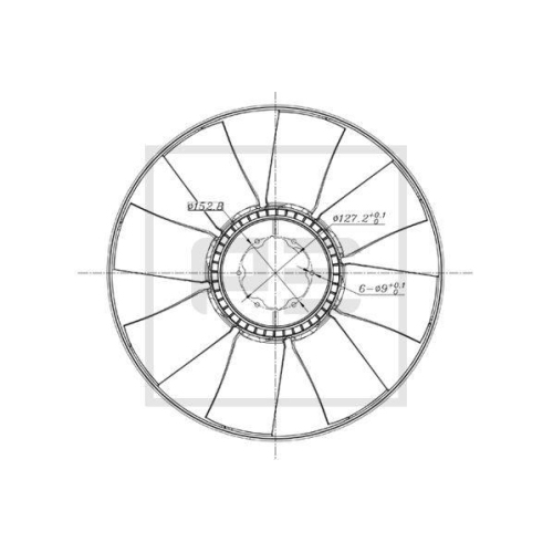 PE Automotive L&uuml;fter, Motork&uuml;hlung 010.331-00A
