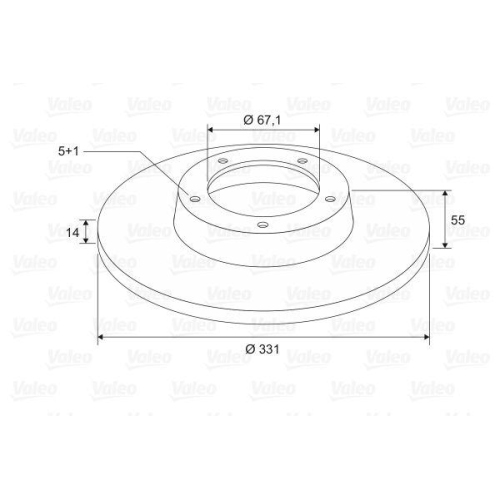 VALEO Bremsscheibe 197636