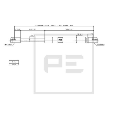 PE Automotive Gasfeder 030.349-00A