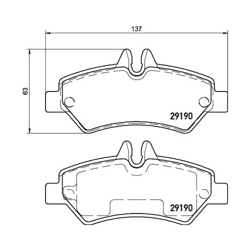 DON Bremsbelagsatz, Scheibenbremse PCP1632