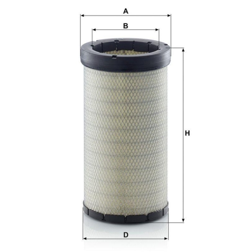 MANN-FILTER Sekund&auml;rluftfilter CF 22 160