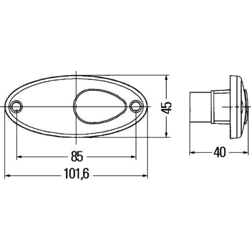 HELLA Seitenmarkierungsleuchte 2PS 964 295-007