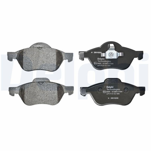 DELPHI Bremsbelagsatz, Scheibenbremse LP1714