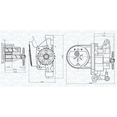 MAGNETI MARELLI Ölpumpe 351516000030