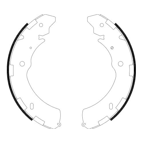 HELLA Bremsbackensatz 8DB 355 000-421