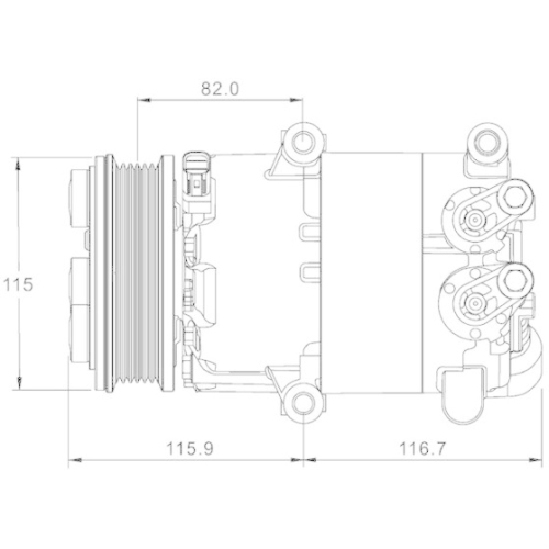 MAHLE Kompressor, Klimaanlage BEHR *** PREMIUM LINE *** ACP 1332 000P