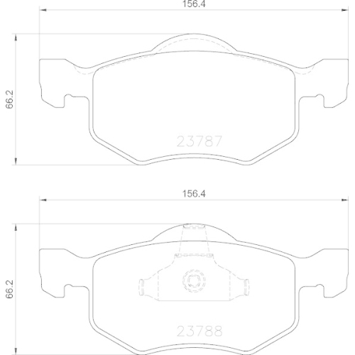 BREMBO Bremsbelagsatz, Scheibenbremse PRIME LINE P 24 219