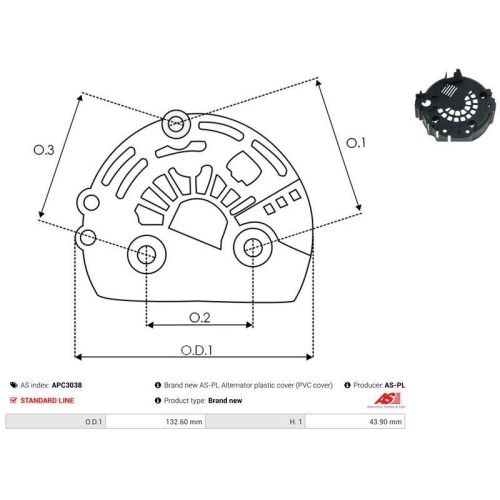 AS-PL Schutzkappe, Generator AS APC3038