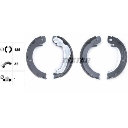 TEXTAR Bremsbackensatz, Feststellbremse 91074300