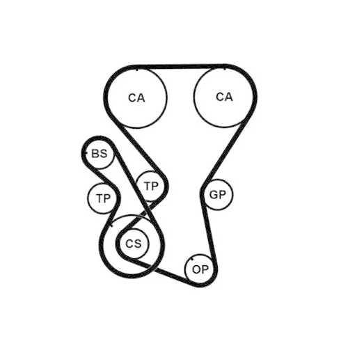 CONTINENTAL CTAM Zahnriemensatz CT1027K2PRO