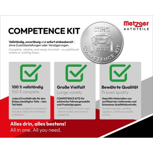 METZGER AUTOTEILE Axialgelenk, Spurstange COMPETENCE KIT 51019618