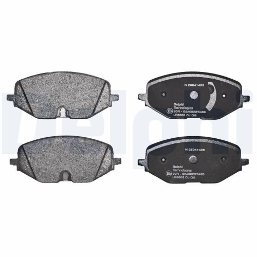 DELPHI Bremsbelagsatz, Scheibenbremse LP3663