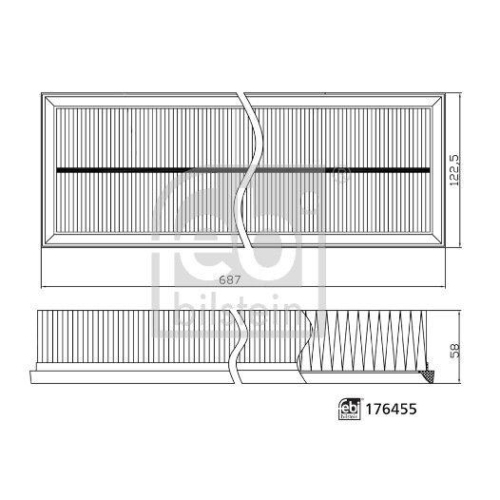 FEBI BILSTEIN Luftfilter 176455