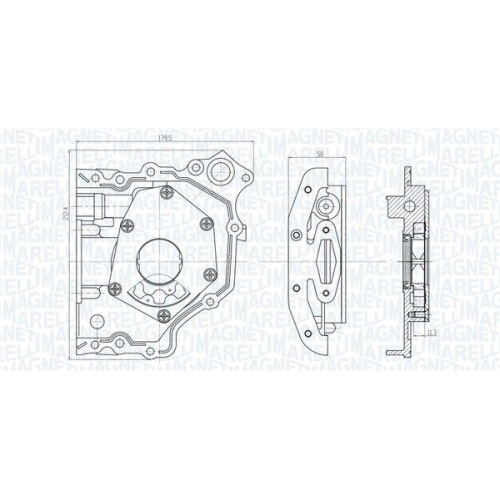 MAGNETI MARELLI Ölpumpe 351516000007