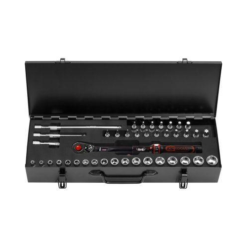 3/8 Zoll ERGOTORQUEprecision Ratschen-Drehmomentschl&uuml;ssel-Satz 10-50Nm 40-tlg