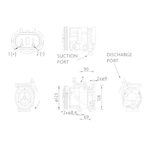 MAHLE Kompressor, Klimaanlage BEHR *** PREMIUM LINE *** ACP 1464 000P