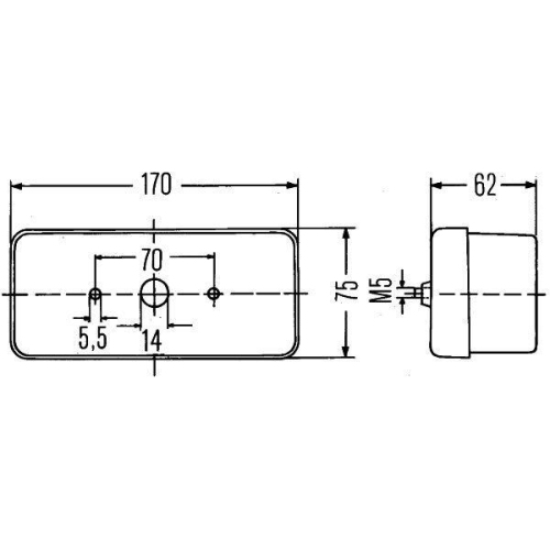 HELLA Heckleuchte 2SD 002 582-017