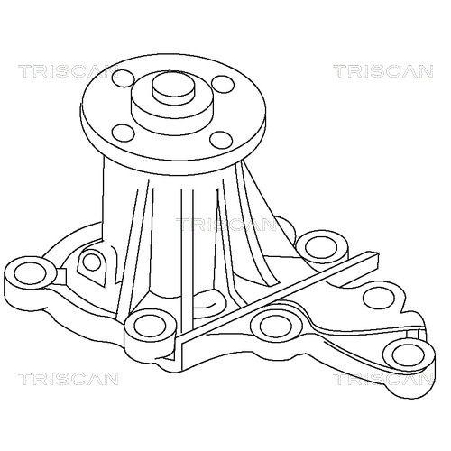 TRISCAN Wasserpumpe, Motork&uuml;hlung 8600 13922