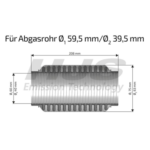 HJS Flexrohr, Abgasanlage interFLEX 83 00 8570
