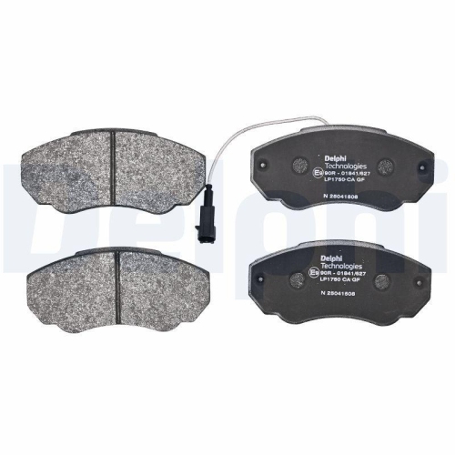 DELPHI Bremsbelagsatz, Scheibenbremse LP1750