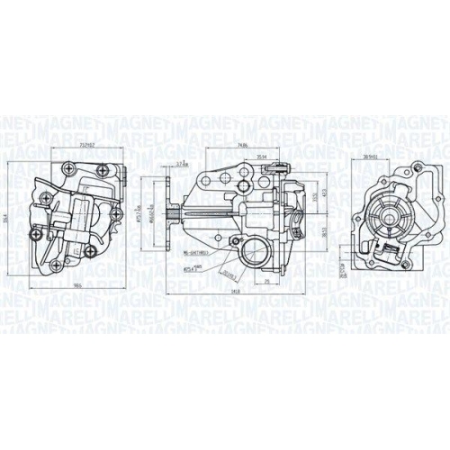 MAGNETI MARELLI Ölpumpe 351516000056