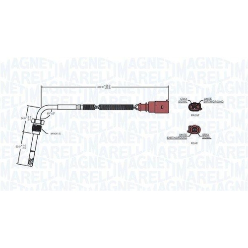 MAGNETI MARELLI Sensor, Abgastemperatur