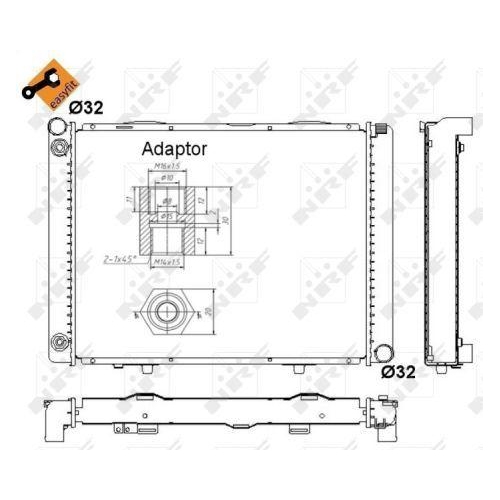 NRF Kühler, Motorkühlung EASY FIT 52023