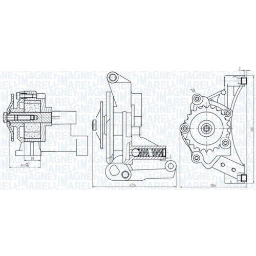 MAGNETI MARELLI Ölpumpe 351516000029