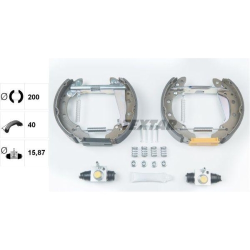 TEXTAR Bremsbackensatz Shoe Kit Pro 84044708