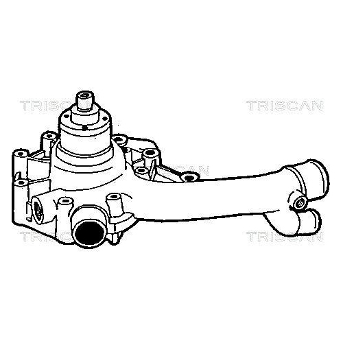 TRISCAN Wasserpumpe, Motork&uuml;hlung 8600 23826