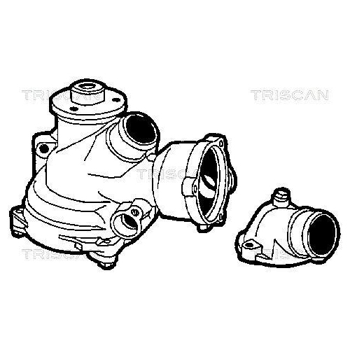 TRISCAN Wasserpumpe, Motork&uuml;hlung 8600 23982